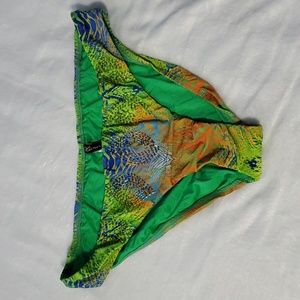 NWT Hermanny by Vix Beaded Colorful Bikini Bottom Size 12